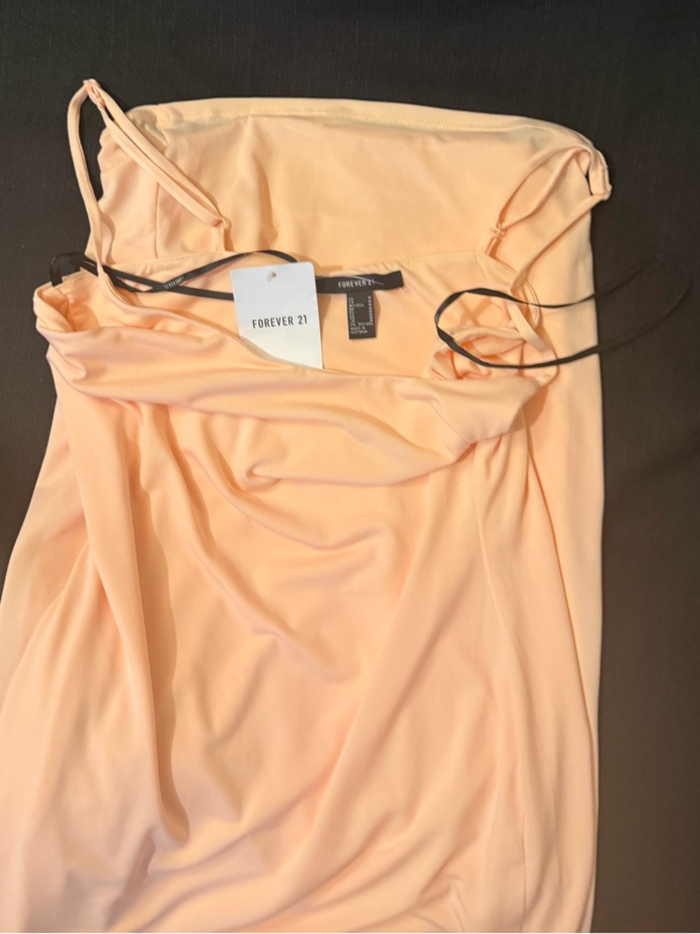 Forever 21 Blush Peach Slip Midi Dress